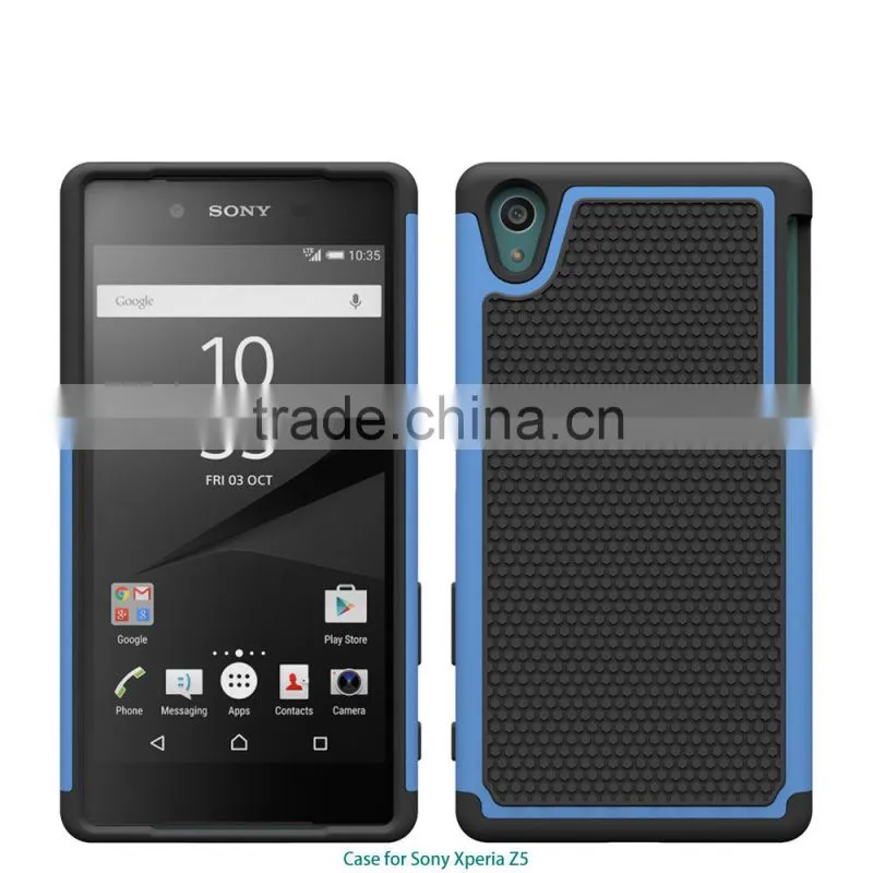 New arrival Football texture rugged silicone pc back cover protective case moblie phone case for sony xperia z5 alibaba china