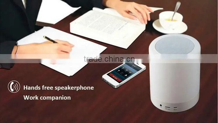 Portable Mini Music Table Lamp with Bluetooth Speaker, Wireless Bluetooth Speaker