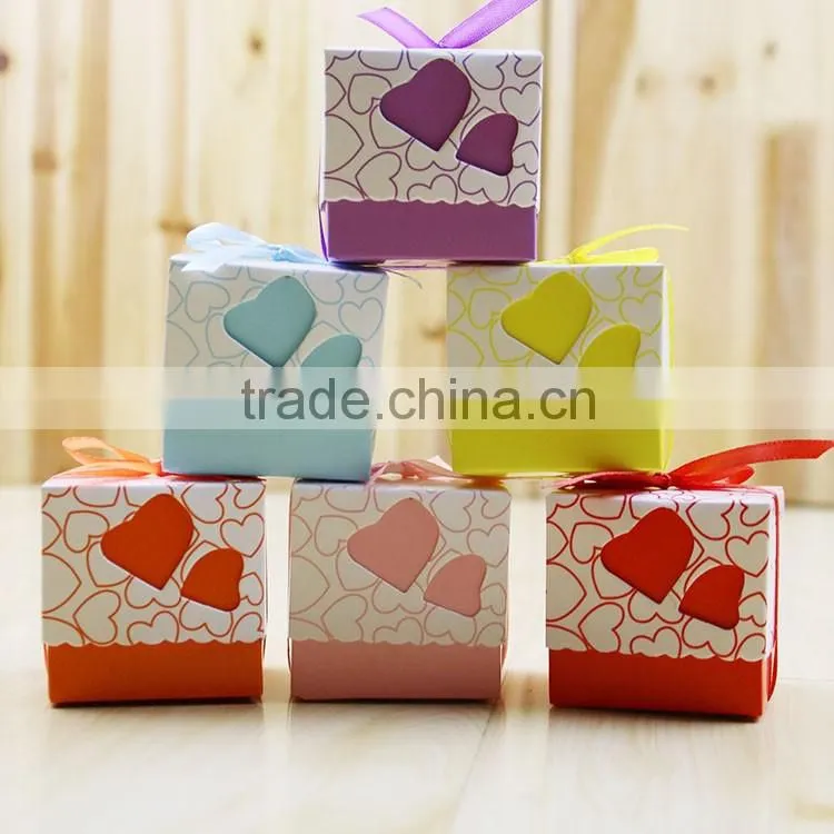 Heart Wedding Box Bomboniere Candy Box Wedding Gift Favour Party Supply