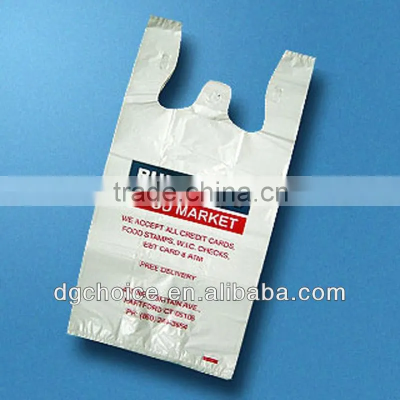 Guangdong making machine price custom printed packing t-shirt bag