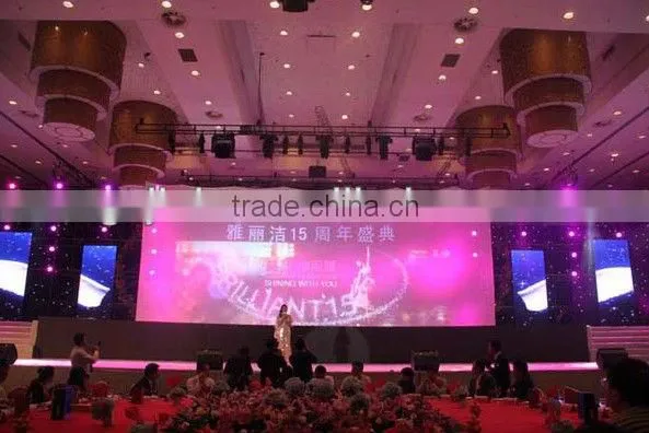 2014 popular RGB colorful led star cloth for wedding