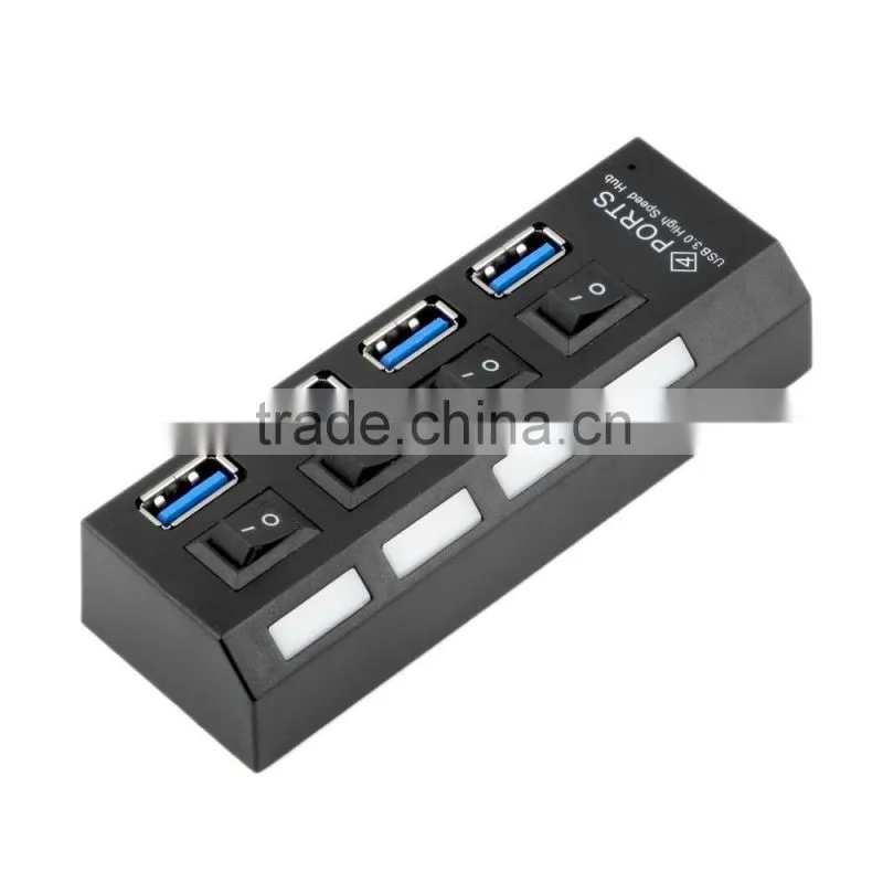 High Speed USB Hub 4 Ports USB 3.0 Hub Hub USB On/Off Switch For Computer Peripheral Accessorie