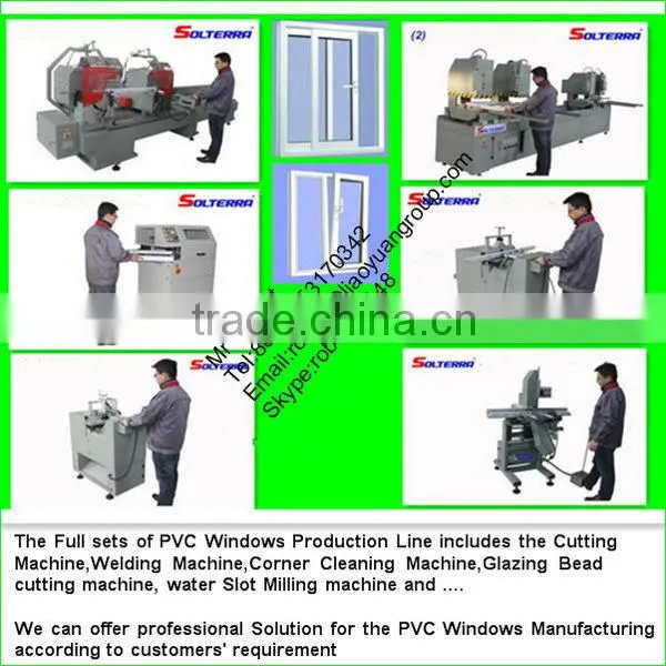 PVC Window Manufacturing Machine CNC Corner Cleaning Machine