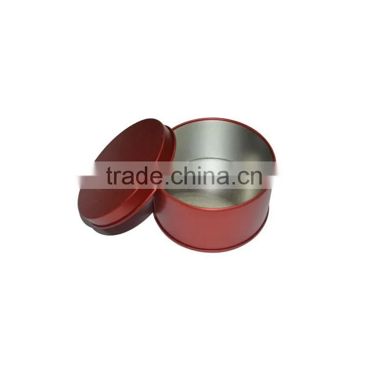 round metal mini ring tin box/Small Round red Tin Boxes