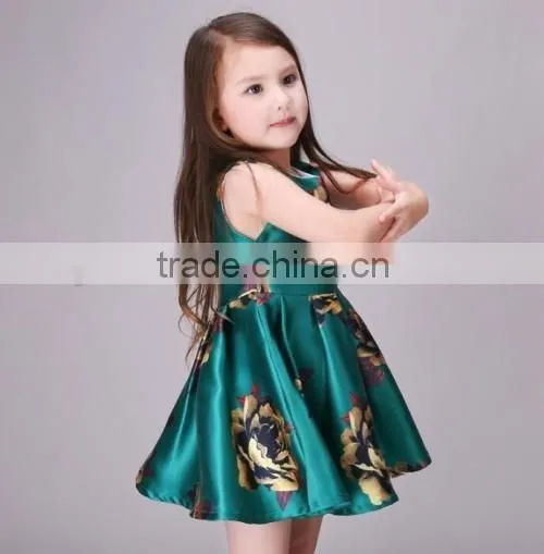 2016 fashionable vintage flower girl dresses new designs cheap baby flower dresses for girl of 5 years old