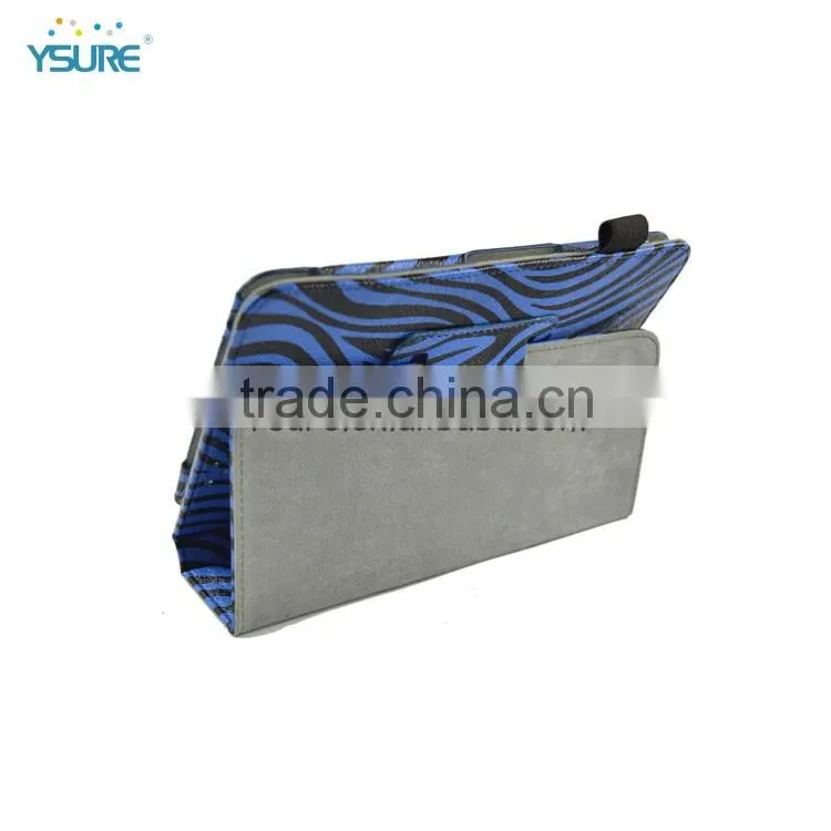 stand Zebra leather Case for Nook HD table with book style