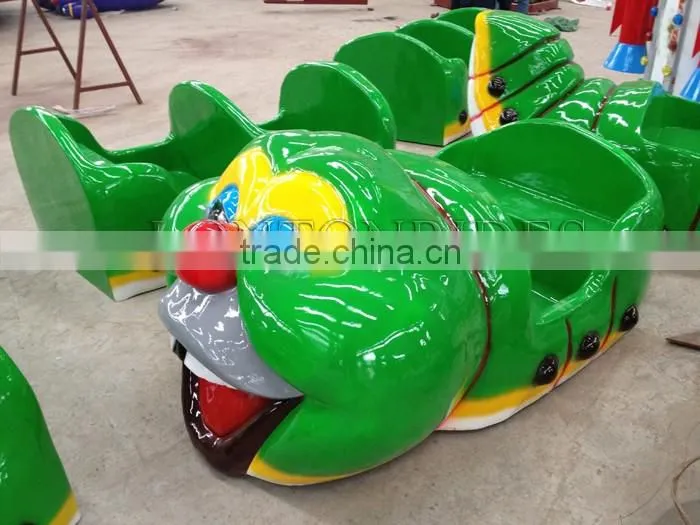 Used Roller Coaster Rides For Sale In China Children Caterpillar Train With Track