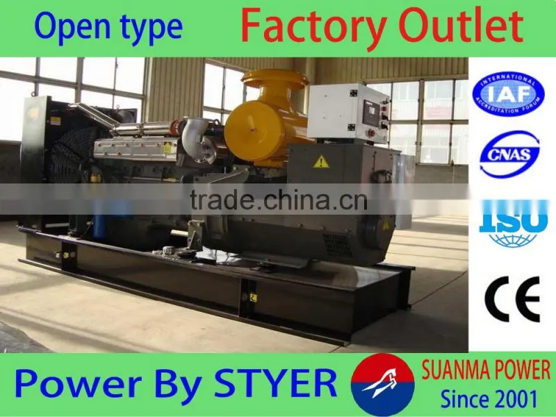 Low price 200kw CE approved water-cooled silent type diesel generator price