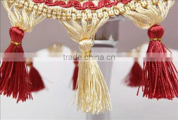 beautiful red cover chinese bedside table lamps