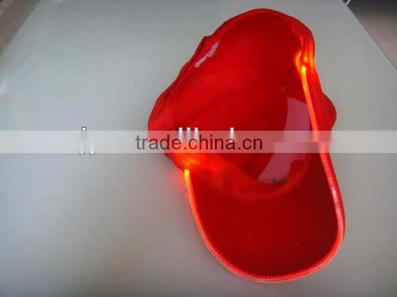 wholesale and retail sport baseball caps with light in visor