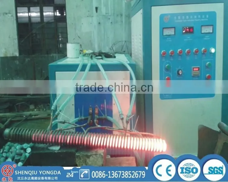 ISO9001 High-tech 160 KW steel rods induction forging machine