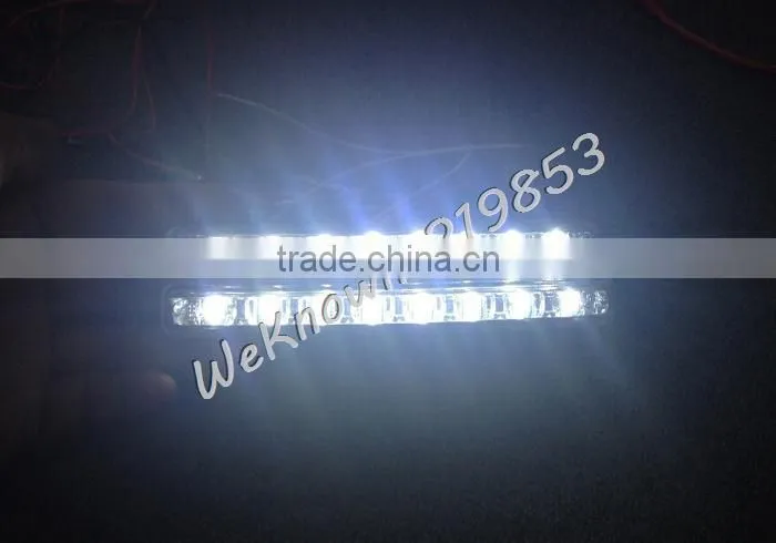 Universal 100% waterproof E MARK 16pcs 3528 LED Car DRL Driving Daytime Running Light with Automatic switch on/off