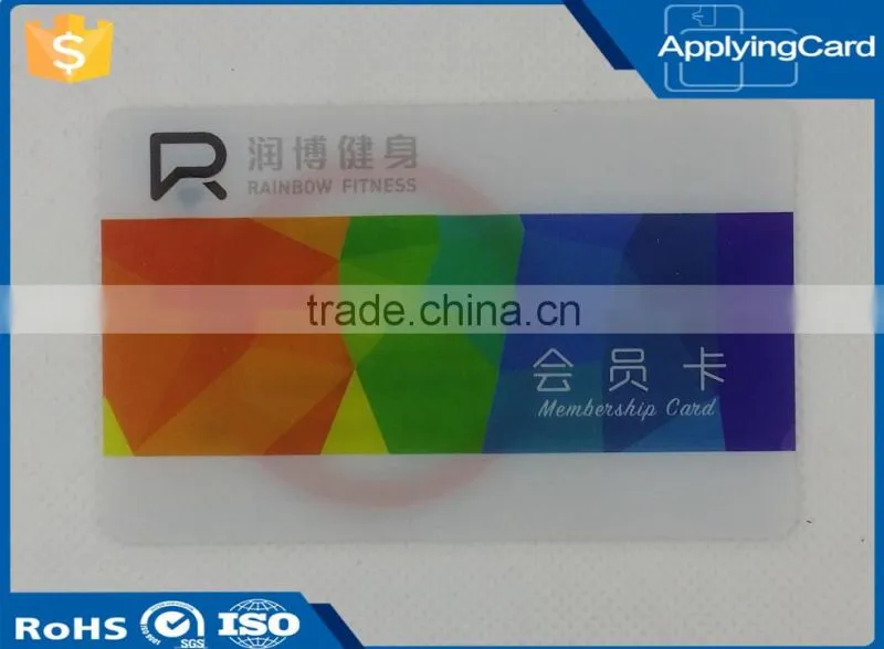 Selling pvc membership contact card discount card printed business cards