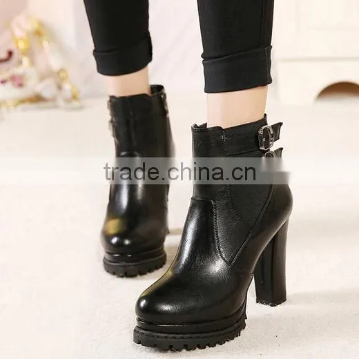 2016 Women Peep Toe Boots Ankle High Heeled Boot Sexy Women High Heel Boots PH2268