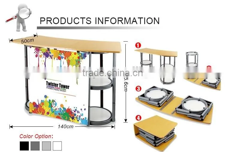 Aluminium showcase Reception Counter