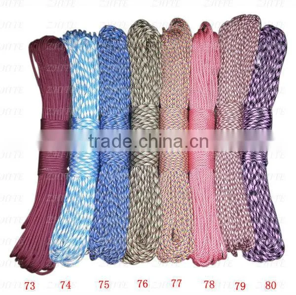 5 Colors Glow in Dark Reflective Paracute 9 Strand Wholesale PRC-3005