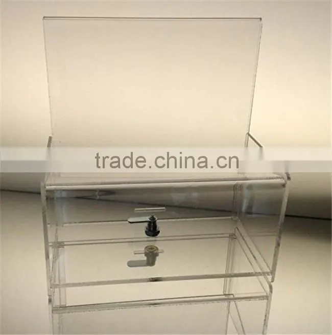 wholesale acrylic donation box ideas