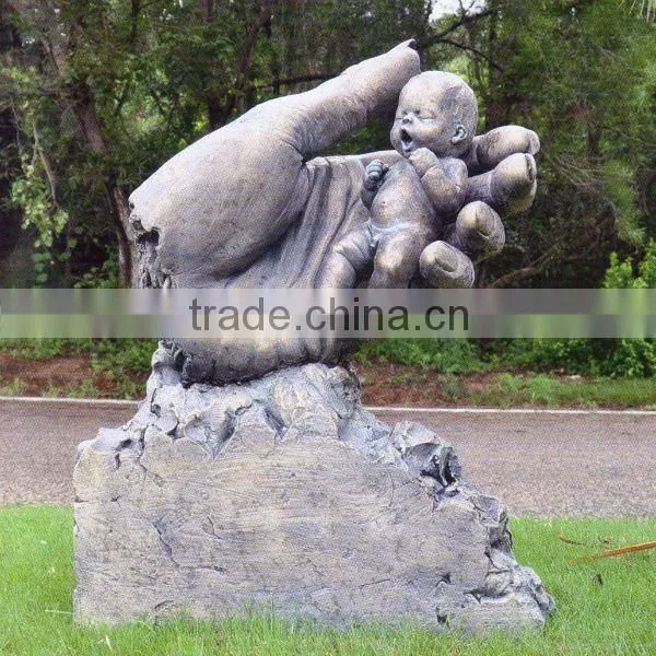 bronze baby sculpture