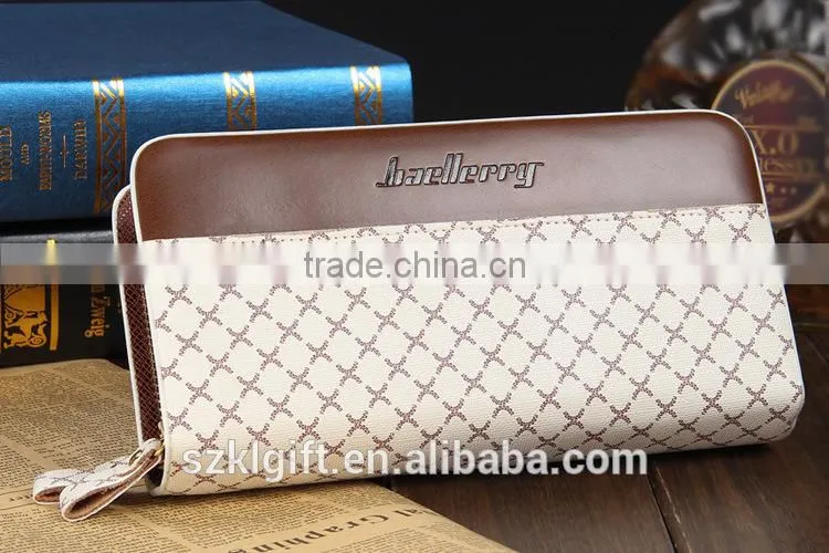 Professional wallet with mobile phone holder violet purse wallet alligator wallet