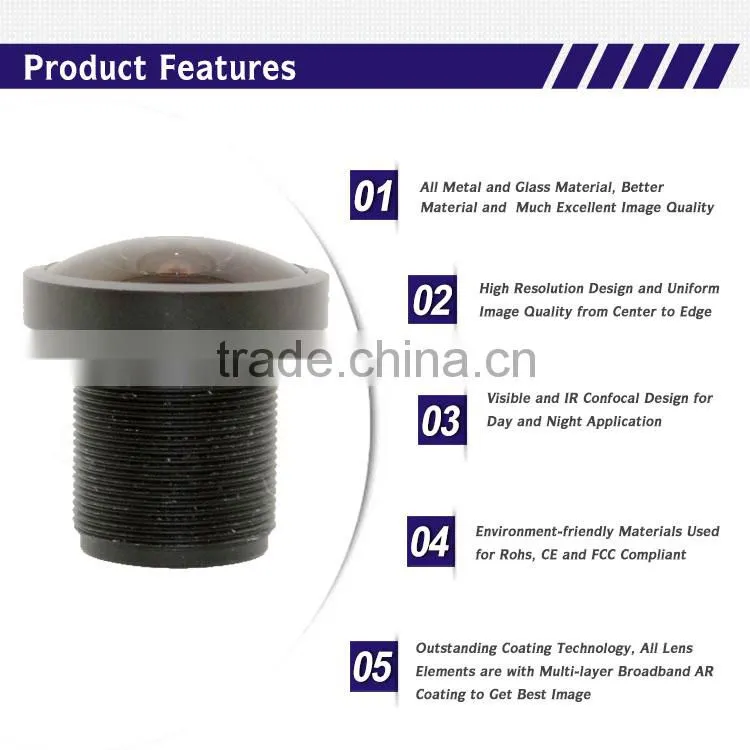 SUPERIOR HOT SALE Competitive price 3MP 2.5mm mini board M12 IP camera wide angle lens