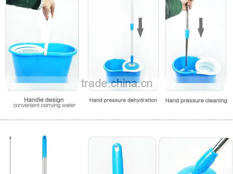 industrial plastic mop bucket wringer