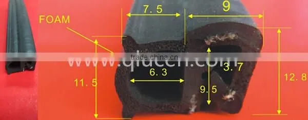 wiper blade rubber strip