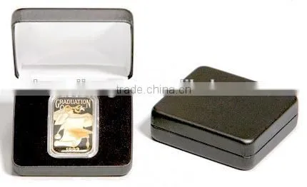 Coin Display Cases with Black Leatherette