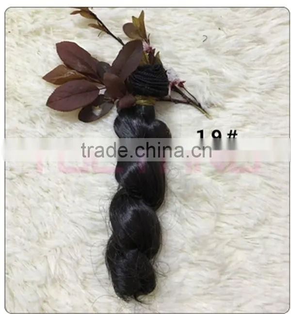 High Temperature Wire Fiber Curly Hair Weft for DIY BJD Doll Hair