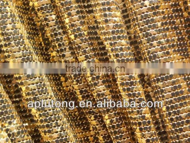 Anping Lutong mesh metal mesh sequin fabric for fabric curtain drapery
