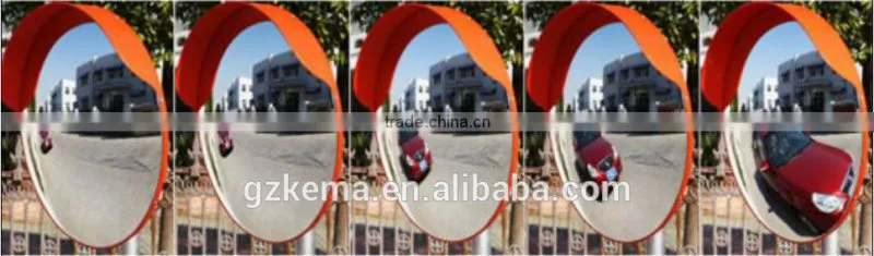Durable clear convex corner mirror