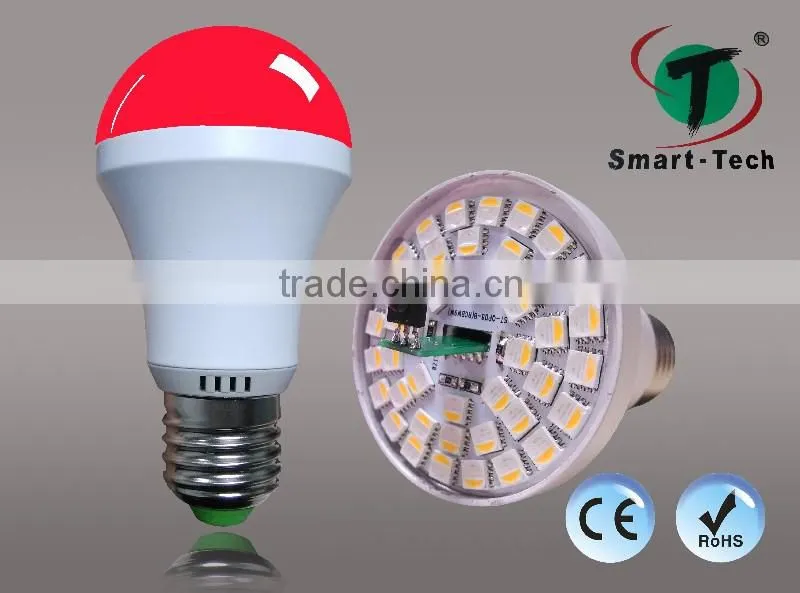 Aluminum Alloy +PC rgb led full color rotating lamp with 9w rgb bulb and 16 color