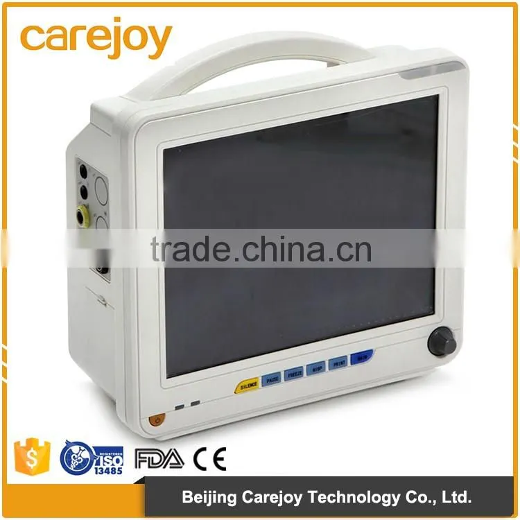 CE certificate 7 Inch Patient Monitor 6 parameter optional ETCO2,Infant Spo2 sensor RPM-9000F