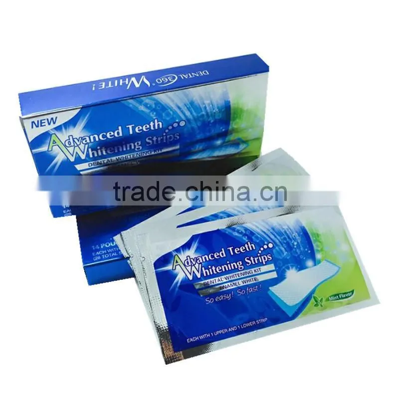 Professional Teeth Whitening Strips tooth white Gel Strips Home use bleach