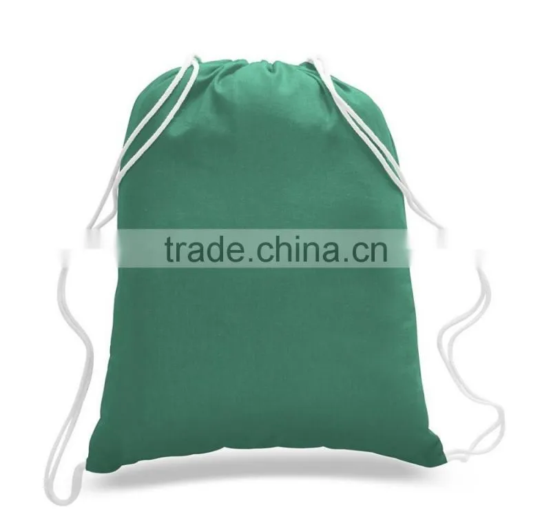 Promotion gift Blank Durable Canvas Cotton Drawstring Tote Bags