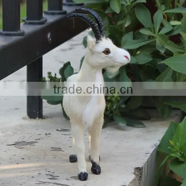small size plush plastic goat toy