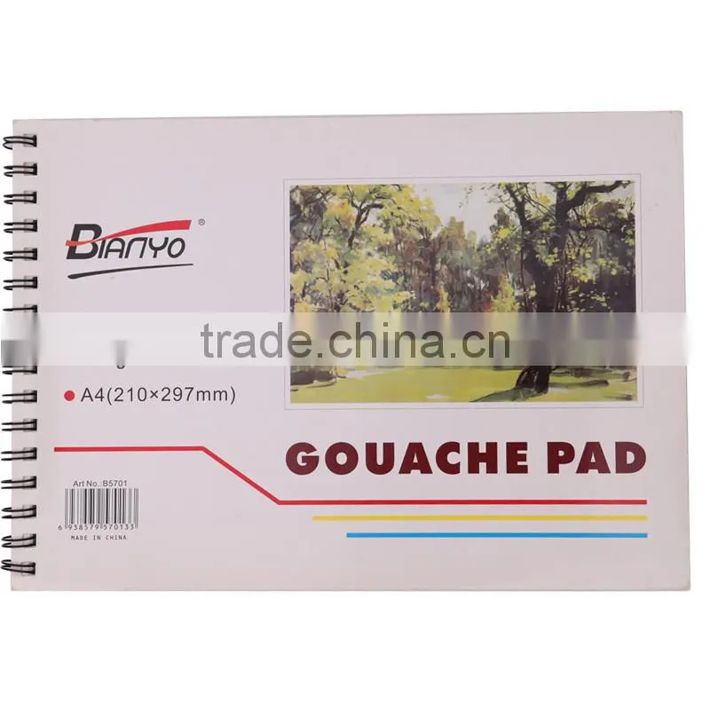 high quality gouache drawing pad /A3 gouache pad