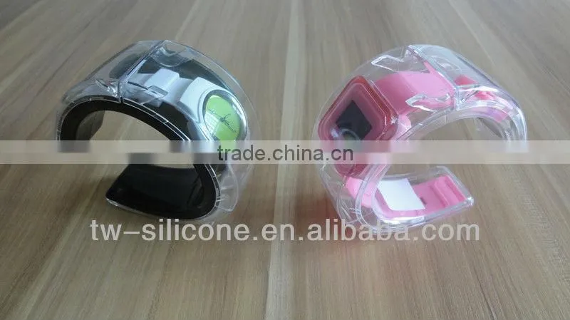 plastic shadow box display case wirst watch plastic case