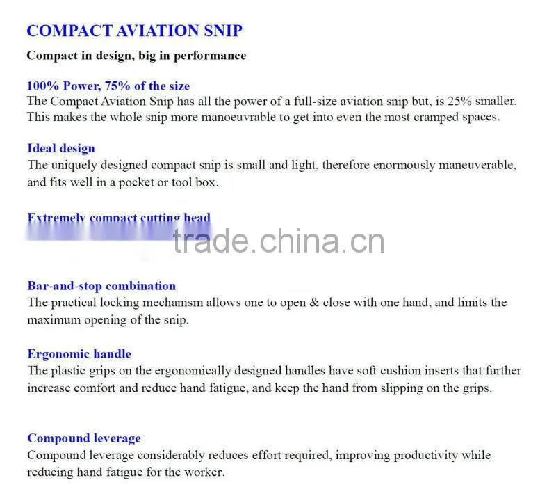7" Compact Aviation Snip
