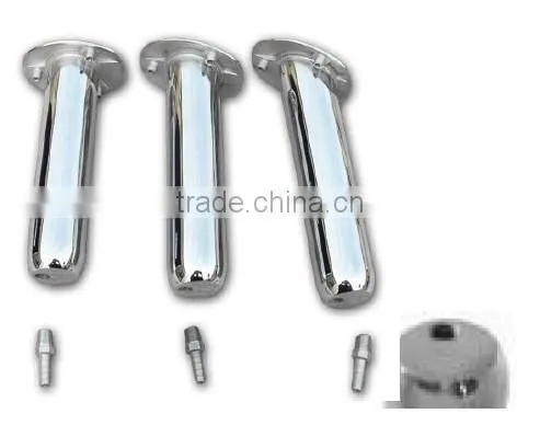 230mm length tube mirror polish high quality stainless steel rod holder