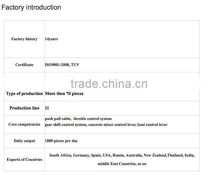 concrete mixer,dump truck high quality control lever
