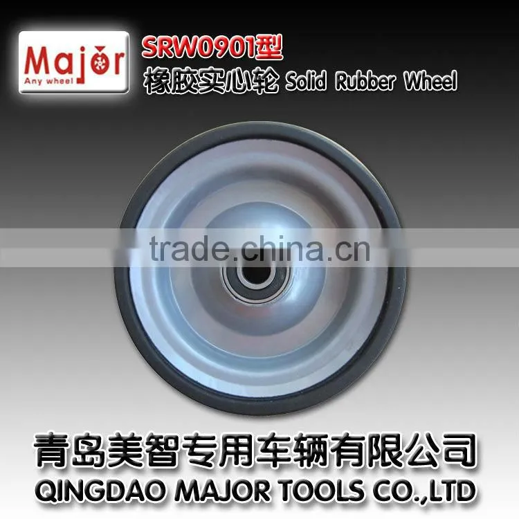 9 inch solid rubber powder wheel