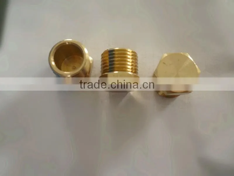 npt bsp cylindrical brass fitting ,brass nut with male thread