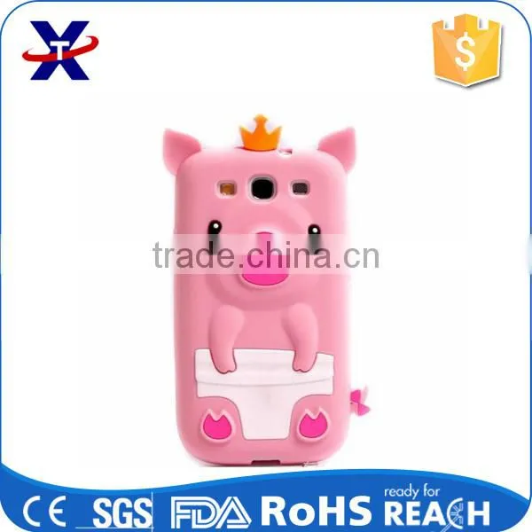 3D cartoon eco-friendly funky mobile phone silicone case