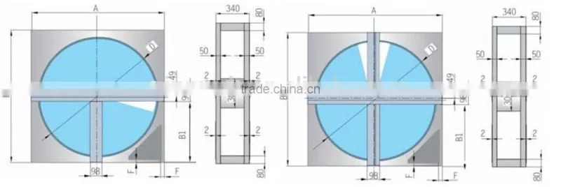 Dubai hot selling Gulf rotary heat exchanger heat recovery wheel