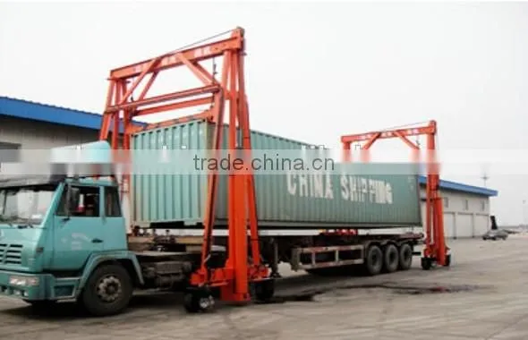 Container Crane 40ton Chinese Container Gantry Crane JD400 55hp Mobile Container Crane