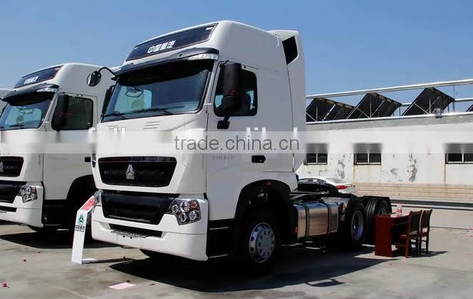 Beautiful color Sinotruk 380hp 6x4 howo towing vehicle/ tractor truck