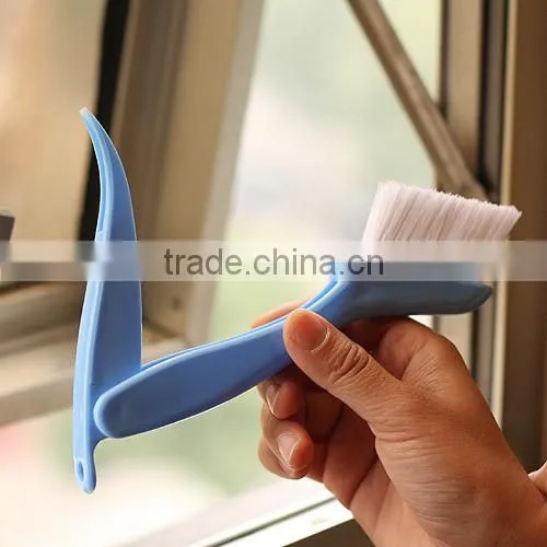 household louver window gap groove cleaning brush scraper 2 in 1