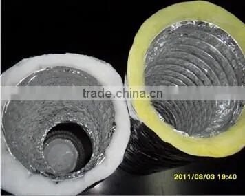 Ventilation 4'5'6'8'10'12 aluminum duct with 2 clamps/air conditional aluminum ducting/hydroponic aluminium exhaust duct