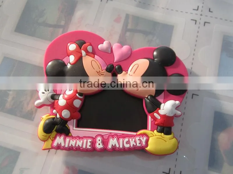 Magnetic Mini Heart Shape PVC Photo Frame