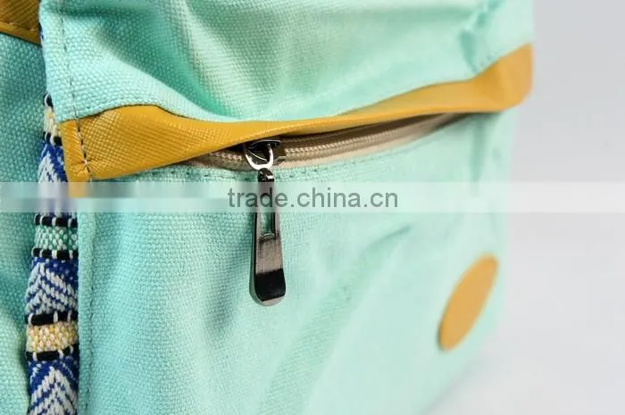 Store More Fashion Design Casual Canvas Blue Rucksack Bookbag